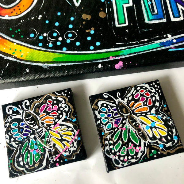 Butterfly Rainbow Art Magnet 2