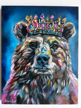 Load image into Gallery viewer, "Heart of the Wild" Bear Art Original Oil Painting 11" x 14"