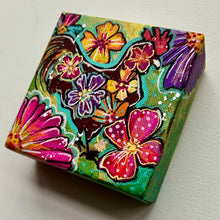 Load image into Gallery viewer, Summer Collection Flower Power Chic 4x4 Original Painting
