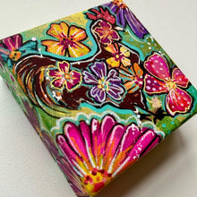 Load image into Gallery viewer, Summer Collection Flower Power Chic 4x4 Original Painting