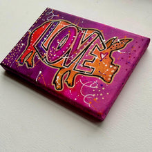 Load image into Gallery viewer, Summer Collection LOVE Pig 5x7 Original Painting