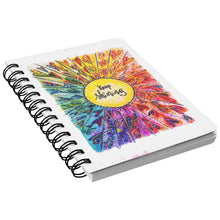 Load image into Gallery viewer, Keep Shining Rainbow Heart Art Journal Notebook