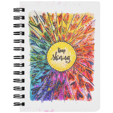 Load image into Gallery viewer, Keep Shining Rainbow Heart Art Journal Notebook