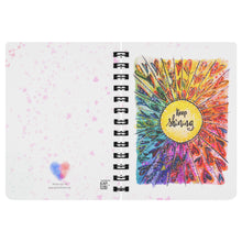 Load image into Gallery viewer, Keep Shining Rainbow Heart Art Journal Notebook
