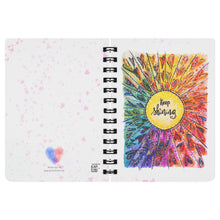Load image into Gallery viewer, Keep Shining Rainbow Heart Art Journal Notebook