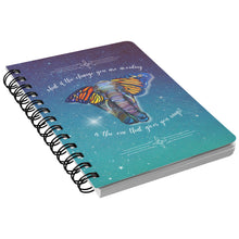 Load image into Gallery viewer, Metamorphosis Inspirational Elephant with Butterfly Wings Notebook