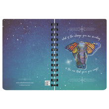 Load image into Gallery viewer, Metamorphosis Inspirational Elephant with Butterfly Wings Notebook