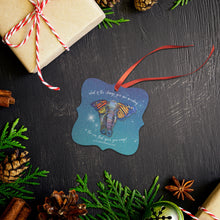 Load image into Gallery viewer, metamorphosis elephant painting with butterfly ears wings inspirational gift ornament christmas holidays motivational magic