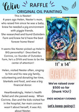 Load image into Gallery viewer, Nester Pig Painting Fine Art Paper Print - multiple Sizes - Outsiders Farm & Sanctuary PRINT STOCK SALE