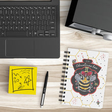 Load image into Gallery viewer, oh cute christmas bee journal notebook from painting cutest gift bee hive save the bees allie for the soul art