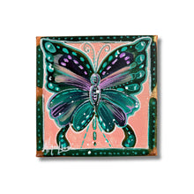 Load image into Gallery viewer, Summer Collection On the Wings of Transformation 5 x 5 Original Painting