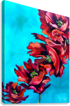 Load image into Gallery viewer, Hope Floats Red Poppies Gallery Wrapped CANVAS Print - Allison Luci