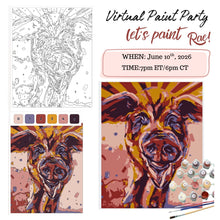 Load image into Gallery viewer, Paint of Numbers Kit - Rae of Sunshine with Virtual Paint Party