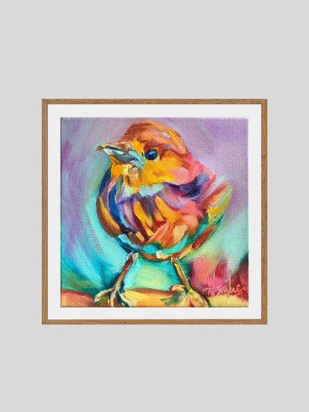 Dakota Rainbow Bird Giclee Paper Print - Allison Luci Art