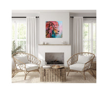 Load image into Gallery viewer, Ramsey Lion Art Reproduction on Gallery Wrapped Canvas Print from Original Painting Allison Luci- MANY Sizes