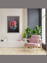 Load image into Gallery viewer, Lion Art Courage doesn't always roar lion art print poster inpirational allison luci allie for the soul