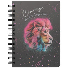 Load image into Gallery viewer, Ramsey Lion Courage Doesn't Always Roar Notebook Inspirational and Motivational Journal