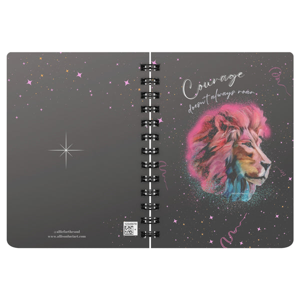 Ramsey Lion Courage Doesn't Always Roar Notebook Inspirational and Motivational Journal