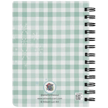 Load image into Gallery viewer, pig art pig lover pig rescue kindness merry christmas and piggie goodwill santa hat pigs watercolor art on journal pig notebook journaling allie for the soul