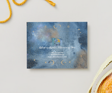 Load image into Gallery viewer, NOTE CARDS Set of 10 FREE SHIPPING Pig with Golden Moon - Blank Inside "Asleep or Awake I DReam of You"