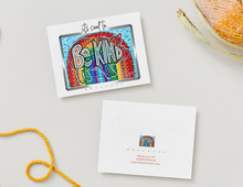 Load image into Gallery viewer, NOTE CARDS It's Cool to be Kind - Set of 10 FREE SHIPPING - Blank Inside