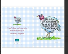 Load image into Gallery viewer, Set of 8 Notecards With Gratitude - Turkey Art with Mother Teresa Quote