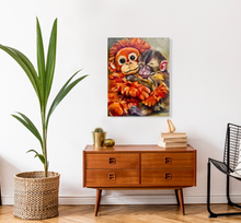 Load image into Gallery viewer, Punch the Monkey Print from Original Oil Painting - Paper or Canva - Multiple Sizes