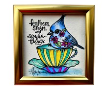 Load image into Gallery viewer, Simple Things Original Watercolor Painting 5”x 5” Framed