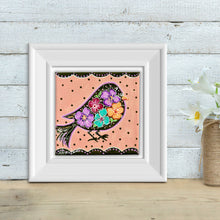 Load image into Gallery viewer, Summer Collection Sing Your Song with Flowers 5 x 5 Original Painting