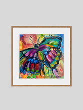Load image into Gallery viewer, Stained Glass Butterfly Giclee Paper Print - Allison Luci Art