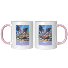 Load image into Gallery viewer, Sweet Aaron, Live for the Moment Mug, 2 Colors Blue or Pink