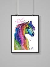 Load image into Gallery viewer, Trust in the Magic Poster Rainbow Horse - Allie for the Soul