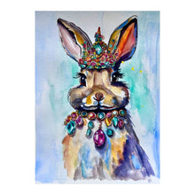 Load image into Gallery viewer, The Royal Hare Giclee Bunny Rabbit Fine Art Paper Print Multiple Sizes
