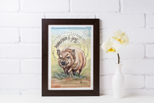 Load image into Gallery viewer, Tater Tot Pig Rescue Art Print - Innocence and Joy PRINT STOCK SALE