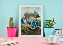 Load image into Gallery viewer, LARGE 11" x 14" Flip from Odd Man Inn in Tennessee Pig Painting Fine Art Paper Print (STOCK)