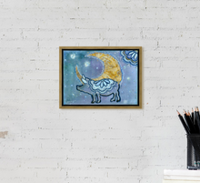 Load image into Gallery viewer, MOONS Collection Pig Art Asleep or Awake I Dream of You  CANVAS PRINT - Multiple Sizes