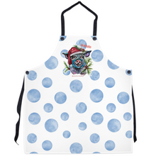 Load image into Gallery viewer, Pig Santa Watercolor Art Christmas Apron Ho Ho Ho