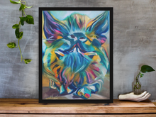 Load image into Gallery viewer, Large 9" x 12" Colorful Pig Portrait Fine Art Print PRINT STOCK