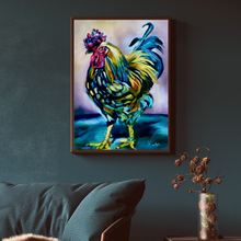 Load image into Gallery viewer, Chicken Art Helene The Chicken Queen Portrait Gallery Wrapped Canvas Print