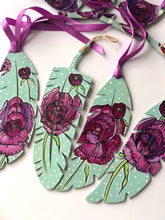 Load image into Gallery viewer, A Message - Feather Bookmark or Decorative Decor - SPRING BLOOM COLLECTION