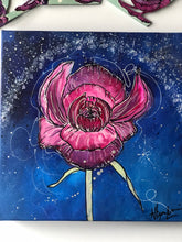 Load image into Gallery viewer, Night Bloom 10” x 10” Original Painting - SPRING BLOOM COLLECTION