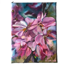 Load image into Gallery viewer, Capturing the Moment 6" x 8" Cherry Blossom Original Painting - SPRING BLOOM COLLECTION