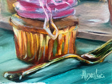 Load image into Gallery viewer, ART PRINT Sometimes You Just Need a Cupcake Original Oil Painting 4" x 6" on Paper PRINT STOCK SALE