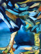 Load image into Gallery viewer, Helene, the Chicken Queen Original Oil Painting 12” x 16” on Cradled Gessoboard