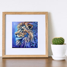 Load image into Gallery viewer, Lion and Butterflies The Magic of Nature is Within all of Us Gicleé Fine Art Paper Print - Multiple Sizes Allison Luci Art
