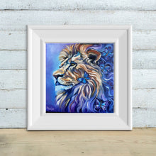 Load image into Gallery viewer, Lion and Butterflies The Magic of Nature is Within all of Us Gicleé Fine Art Paper Print - Multiple Sizes Allison Luci Art