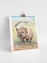 Load image into Gallery viewer, Tater Tot Pig Rescue Art Print - Innocence and Joy PRINT STOCK SALE