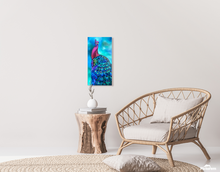 Load image into Gallery viewer, Peacock Art Dance Your Beauty Original Oil Painting 15”x 30”