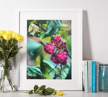 Load image into Gallery viewer, 8" x 10" Raspberry ART "Grateful Heart" Paper Prints PRINT STOCK SALE