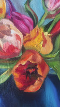 Load and play video in Gallery viewer, Bucket Full of Happiness Original Painting - SPRING BLOOM COLLECTION